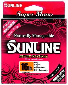 Sunline Super Natural, 330 yd Orange 16 lb