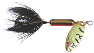 Yakima Rooster Tail, 1/8oz Swg;Gold Flame Tiger