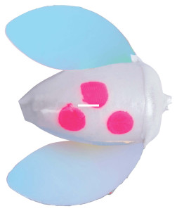 Yakima Spin-N-Glo B12, Pearl Clown Pearl Wing