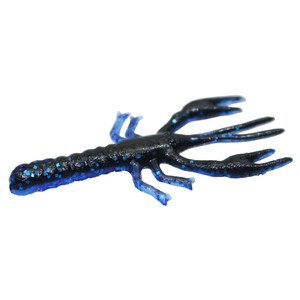 Zoom Lil Critter Craw 3'', Black Sapphire 12pk