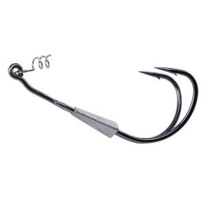 Berkley F19 Wtd Frog Hook, 1/8oz 4/0 Smoke Satin 2pk