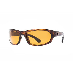 Calcutta Horseshoe Sunglass, 63mm Tort Frame/Amber Lens