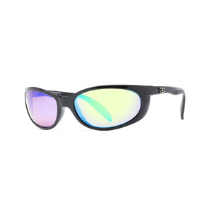 Calcutta Nantucket Sunglass, 60mm Shiny Black Frame/GM