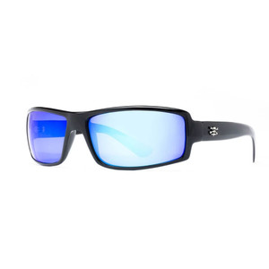 Calcutta Whitehaven Sunglass, 63mm Shiny Blk Frame/BM Lens