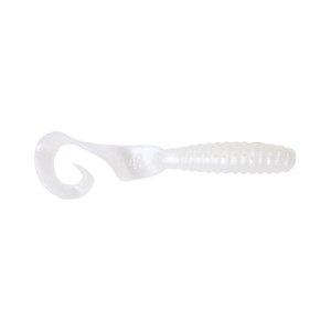 Got-Cha Curltail Grub, 3'' White 30pk