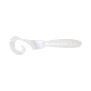 Got-Cha Curltail Grub, 4'' White Pearl 20pk