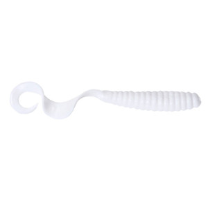 Got-Cha Curltail Grub, 6'' White 20pk