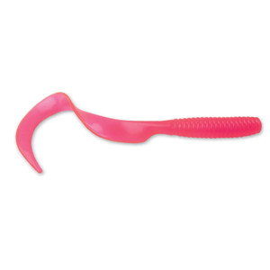 Got-Cha Curltail Grub, 8'' Pink 5pk