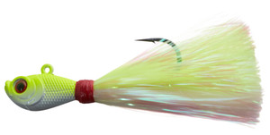 Intent Tackle Mylar Bucktail, 2oz 7/0 White/Cht