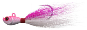 Intent Tackle Pro Bucktail, 1/2oz 4/0 White/Pink