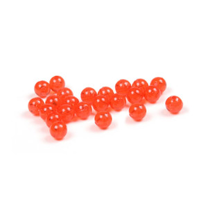 SeaStriker Beads RndPlastic, 8mm Red 20pk