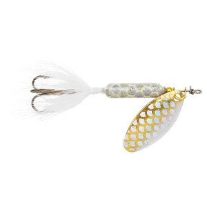 Yakima Rooster Tail, 1/8oz Swing; Strobe White