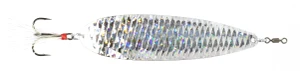 Boogerman - Magnum Flutter Spoon - 3.5oz Silver Shatter Glass