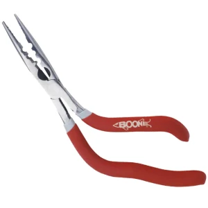 Boone - Fishermens Pliers - Red 8in Ss Bent Handle