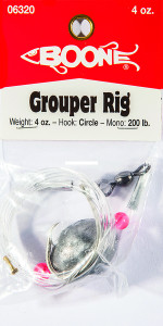 Boone - Grouper Rigs - 4oz 12/0 Cir Hk 200lb