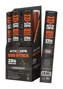 Mtn Ops 4152181310 Big Meat Stick Blk Pepper 10pk