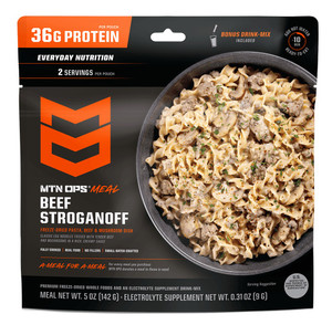 Mtn Ops 5199606012 Meal Pouch Beef Straganoff 6pk