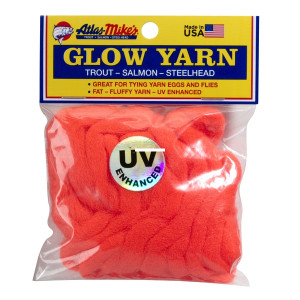 Atlas 77006 UV Glow Yarn 144" Flame - Red - 77006