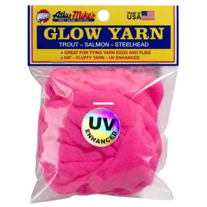 Atlas 77009 UV Glow Yarn 144" Cerise - 77009