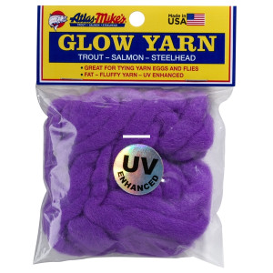 Atlas 77017 UV Glow Yarn 144" Dark - Purple - 77017