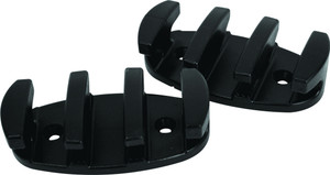 Attwood 11926-7 Zip Zag Rope Cleat - 3-1/2" Black Nylon-Pr - 11926-7
