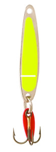 Bay de Noc 2FYN Swedish Pimple - Jigging Lure, 1" 1/10oz Fl Yellow - 2FYN Bay de Noc 2FYN Swedish Pimple - Jigging Lure, 1" 1/10oz Fl Yellow - 2FYN