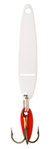 Bay de Noc 8WP Swedish Pimple - Jigging Lure, 3-1/4" 1oz White Pearl - 8WP Bay de Noc 8WP Swedish Pimple - Jigging Lure, 3-1/4" 1oz White Pearl - 8WP