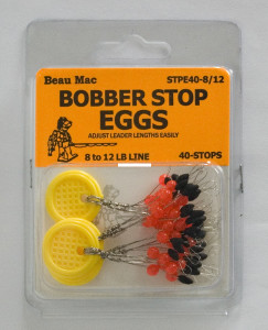 Beau-Mac STPE40-8/12 Bobber Stop - Eggs Rubber W/Beads 40Pk 8-12 - STPE40-8/12 Beau-Mac STPE40-8/12 Bobber Stop - Eggs Rubber W/Beads 40Pk 8-12 - STPE40-8/12