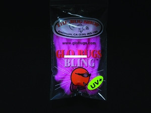 Bug Shop BABY PINK Glo Bugs Bling - Yarn, 5', 5/16" Diameter, Baby Pink - BABY PINK