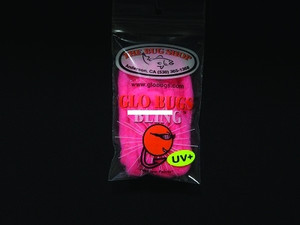 Bug Shop SALMON EGG Glo Bugs Bling - Yarn, 5', 5/16" Diameter, Salmon Egg - SALMON EGG Bug Shop SALMON EGG Glo Bugs Bling - Yarn, 5', 5/16" Diameter, Salmon Egg - SALMON EGG