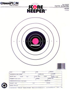 Champion 45724 Scorekeeper 50 Ft - Slow Fire Pistol Target, Orange - 45724 Champion 45724 Scorekeeper 50 Ft - Slow Fire Pistol Target, Orange - 45724