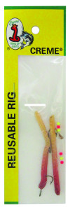 Creme 801-1 Rigged Angle Worm, 2 - 1/4", Natural, 1/Pack - 801-1 Creme 801-1 Rigged Angle Worm, 2 - 1/4", Natural, 1/Pack - 801-1