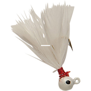 Double OO 62101 Flu-Flu Jig, 1/32 - oz, Sz 8 Hook, White/White - 62101 Double OO 62101 Flu-Flu Jig, 1/32 - oz, Sz 8 Hook, White/White - 62101