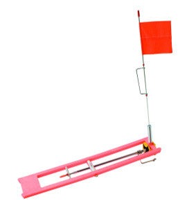 Eagle Claw ICTUO Tip-Up 200' Spool - Flouresent Orange - ICTUO