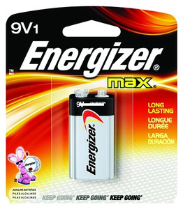 Energizer 522BP MAX Alkaline - Battery 9V 1Pk - 522BP Energizer 522BP MAX Alkaline - Battery 9V 1Pk - 522BP