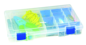 Flambeau 4004 Tuff-Tainer 4-Fixed - Comps w/Dividers 11x7.25x1.75"w/Zeru - 4004