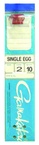 Gamakatsu 04803 Snelled Single Egg - Hook, Size 14, Needle Point, Sliced - 4803 Gamakatsu 04803 Snelled Single Egg - Hook, Size 14, Needle Point, Sliced - 4803
