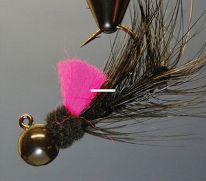 Hawken AJH14062 Aerojig Hackle Jig - 1/4 oz, 1/0 Hook, Black/Cerise - AJH14062 Hawken AJH14062 Aerojig Hackle Jig - 1/4 oz, 1/0 Hook, Black/Cerise - AJH14062