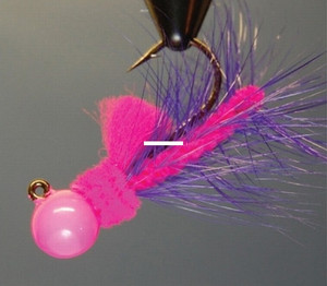 Hawken AJH14012 Aerojig Hackle Jig - 1/4 oz, 1/0 Hook, Pink/Purple - AJH14012 Hawken AJH14012 Aerojig Hackle Jig - 1/4 oz, 1/0 Hook, Pink/Purple - AJH14012