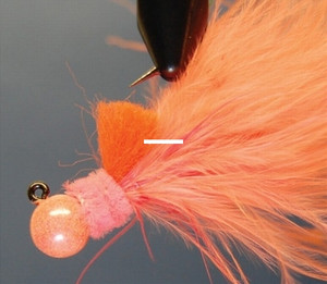 Hawken AJM18129 Aerojig Marabou Jig - 1/8 oz, #1 Hook, Peach - AJM18129 Hawken AJM18129 Aerojig Marabou Jig - 1/8 oz, #1 Hook, Peach - AJM18129