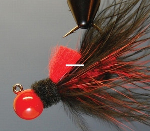 Hawken AJM14108 Aerojig Marabou Jig - 1/4 oz, 1/0 Hook, Black & Flame - AJM14108 Hawken AJM14108 Aerojig Marabou Jig - 1/4 oz, 1/0 Hook, Black & Flame - AJM14108