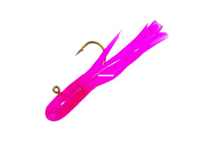 Hawken 164-2TT76 Trout Trap Mini - Tube Jig, 1/64 oz, Pink Glow, 3/Pack - 164-2TT76 Hawken 164-2TT76 Trout Trap Mini - Tube Jig, 1/64 oz, Pink Glow, 3/Pack - 164-2TT76