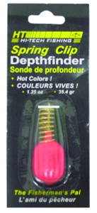 HT DFSB-8 Depthfinders 1-1/4oz Org - Spring Clip 1Pk - DFSB-8
