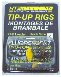 HT WR-6 Walleye Rig #6 Treble Hook - 2-Tone Flo - WR-6 HT WR-6 Walleye Rig #6 Treble Hook - 2-Tone Flo - WR-6