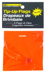 HT TU-5 Tip-Up Flags 3x3" Orange 3Pk - TU-5