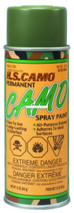 Hunters Specialties 00324 Permanent - Camo Spray Paint 16oz Olive Drab - 324