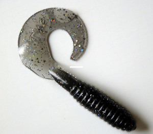 Kalin 5G10-379 Lunker Grub, 5" - Smoke Hologram, 10/Pack - 5G10-379 Kalin 5G10-379 Lunker Grub, 5" - Smoke Hologram, 10/Pack - 5G10-379