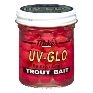 Mike's 1018 UV Glo Salmon Eggs Pink - 1.1 oz - 1018 Mike's 1018 UV Glo Salmon Eggs Pink - 1.1 oz - 1018