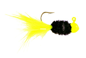 Mr Crappie SD1D-730 Slab Daddy Jig - 1/32 oz, Chartreuse/Black Classic - SD1D-730 Mr Crappie SD1D-730 Slab Daddy Jig - 1/32 oz, Chartreuse/Black Classic - SD1D-730