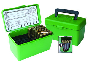 MTM H50-RS-10 Deluxe 50-Round Rifle - Ammo Box w/ Handle, Latch and Hinge - H50-RS-10